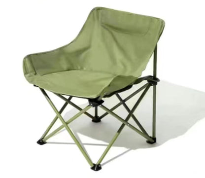 Hopfällbar campingstol med armstöd