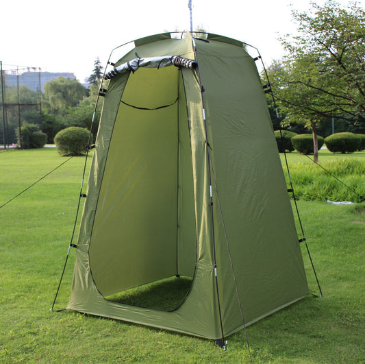 Avskilt dusch- och toaletttält för camping