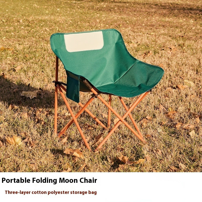 Hopfällbar campingstol med armstöd