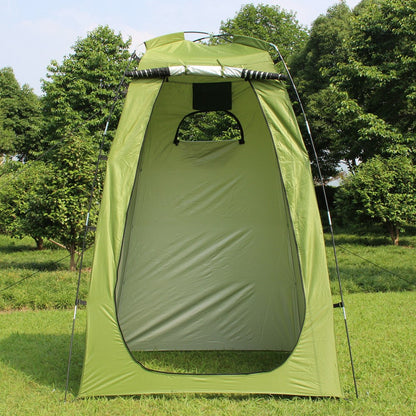 Avskilt dusch- och toaletttält för camping