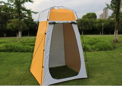 Avskilt dusch- och toaletttält för camping