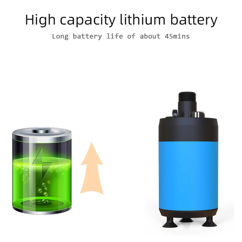Portabel campingdusch med batteri
