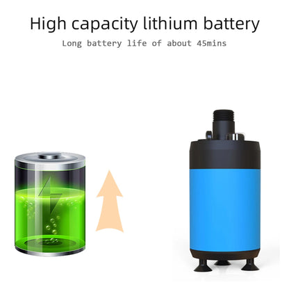 Portabel campingdusch med batteri