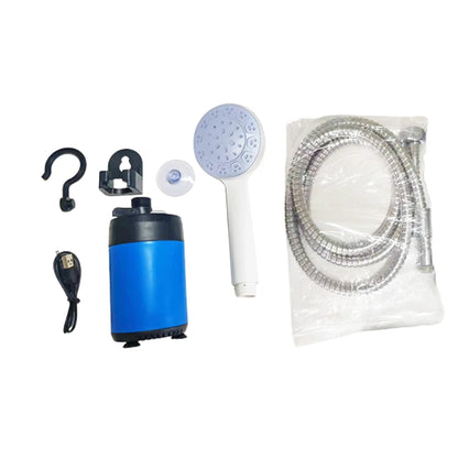 Portabel campingdusch med batteri