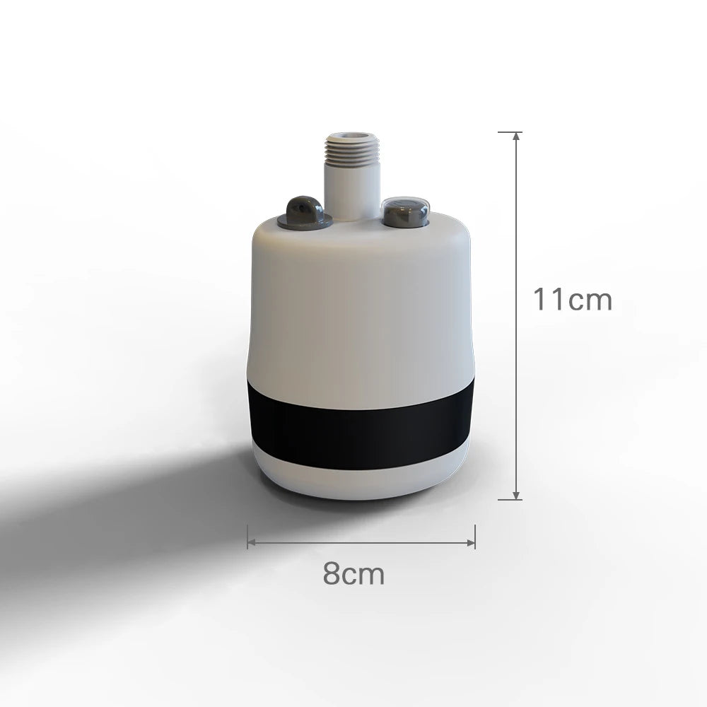 Portabel campingdusch med batteri
