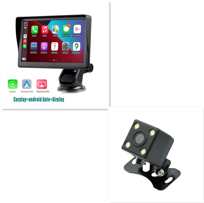 7" Trådlös Carplay-skärm för Bil – IPS Pekskärm med Navigation